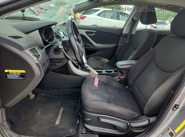 KMHDH4AE7GU557126 2016 HYUNDAI ELANTRA Silver წინა სალონის ხედი