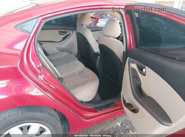 KMHDH4AE7GU557580 2016 HYUNDAI ELANTRA Red Vista de la etiqueta del VIN