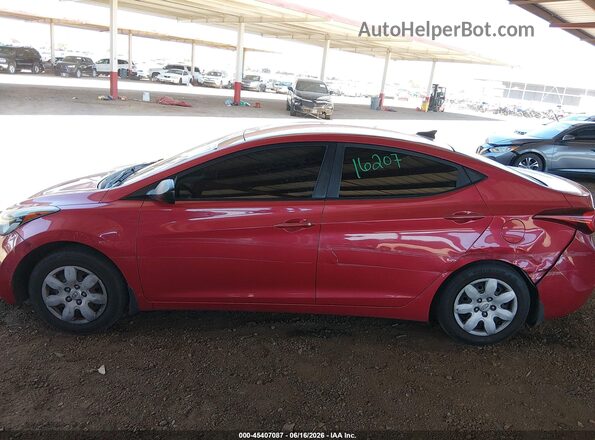 KMHDH4AE7GU557580 2016 HYUNDAI ELANTRA Red Vista interior de 360 grados