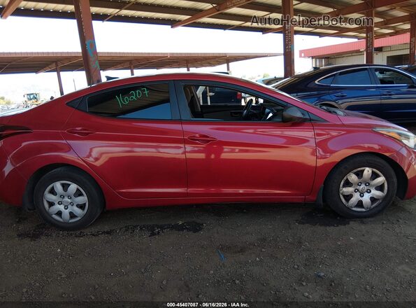 KMHDH4AE7GU557580 2016 HYUNDAI ELANTRA Red Vista interior trasera