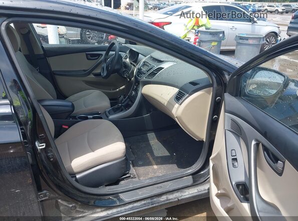 KMHDH4AE7GU575559 2016 HYUNDAI ELANTRA Black 