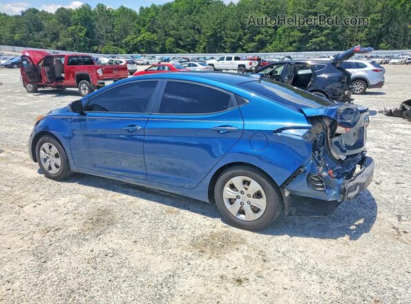KMHDH4AE7GU619009 2016 HYUNDAI ELANTRA Blue 