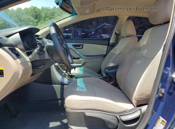 KMHDH4AE7GU619009 2016 HYUNDAI ELANTRA Blue 