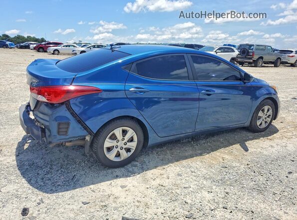 KMHDH4AE7GU619009 2016 HYUNDAI ELANTRA Blue 