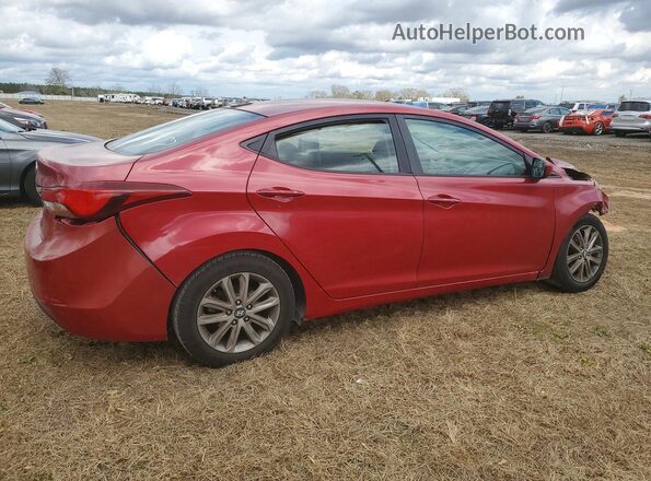 KMHDH4AE8GU478189 2016 HYUNDAI ELANTRA Red Trasero derecho