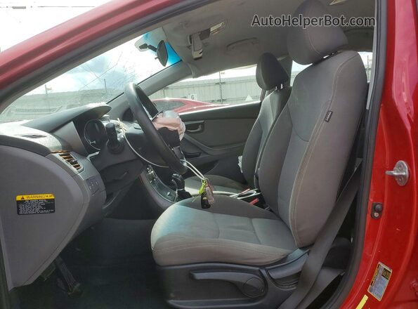 KMHDH4AE8GU478189 2016 HYUNDAI ELANTRA Red Vista interior delantera