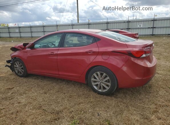 KMHDH4AE8GU478189 2016 HYUNDAI ELANTRA Red Trasero izquierdo