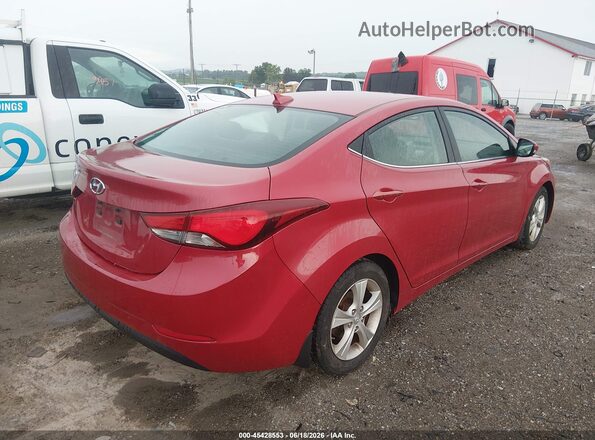 KMHDH4AE8GU558303 2016 HYUNDAI ELANTRA Red 
