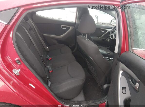 KMHDH4AE8GU558303 2016 HYUNDAI ELANTRA Red 