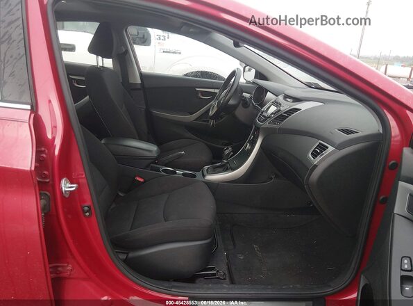 KMHDH4AE8GU558303 2016 HYUNDAI ELANTRA Red 