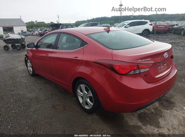 KMHDH4AE8GU558303 2016 HYUNDAI ELANTRA Red 