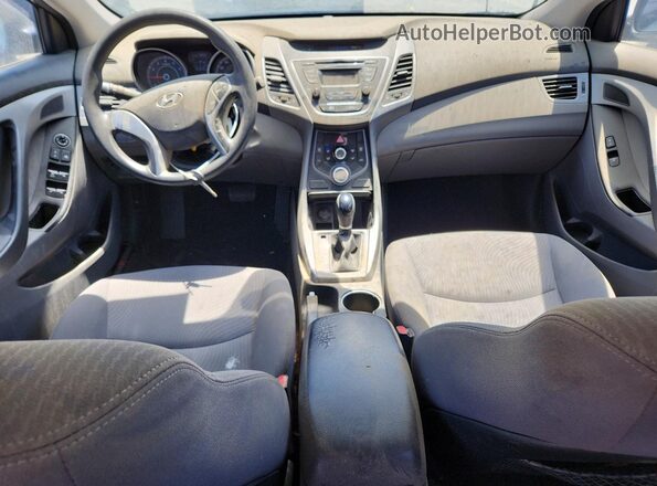 KMHDH4AE8GU583752 2016 HYUNDAI ELANTRA Black Առջևի վահանակի տեսք