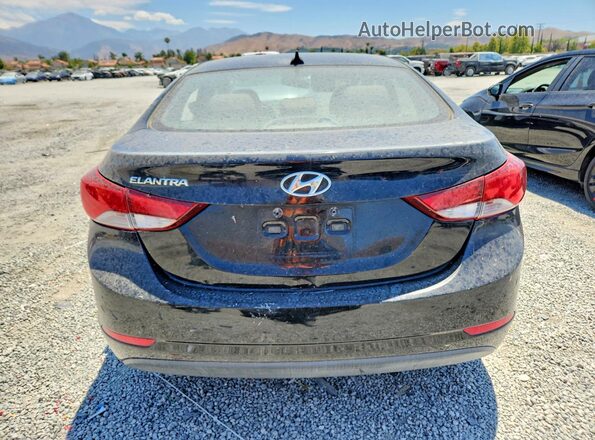 KMHDH4AE8GU583752 2016 HYUNDAI ELANTRA Black Հետևի տեսք