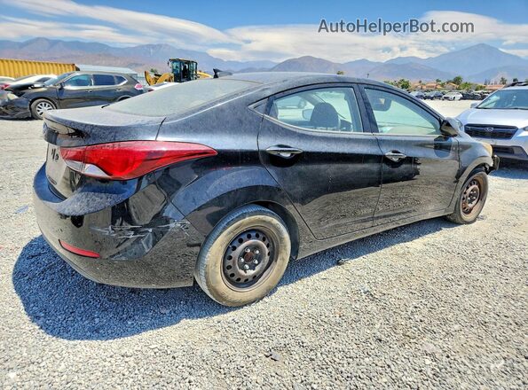 KMHDH4AE8GU583752 2016 HYUNDAI ELANTRA Black Հետևի աջ