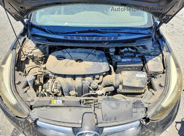 KMHDH4AE8GU583752 2016 HYUNDAI ELANTRA Black Սալոնի հետևի տեսք