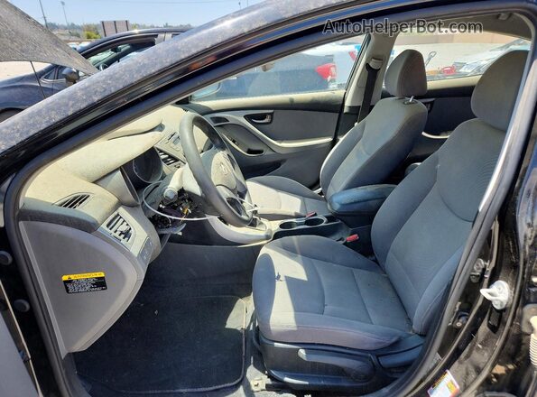 KMHDH4AE8GU583752 2016 HYUNDAI ELANTRA Black Սալոնի դիմացի տեսք