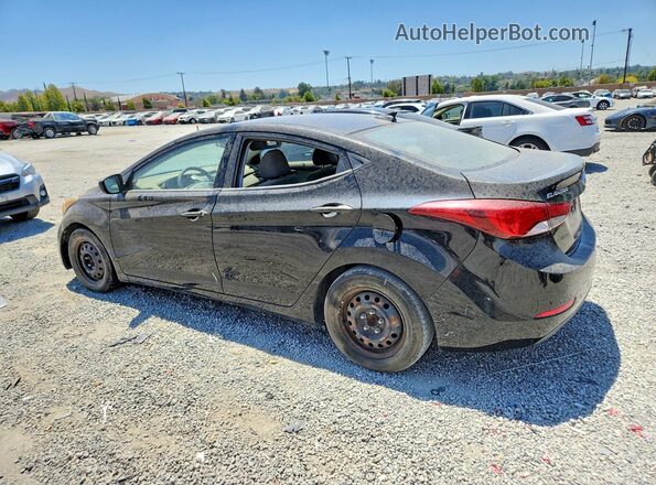 KMHDH4AE8GU583752 2016 HYUNDAI ELANTRA Black Հետևի ձախ