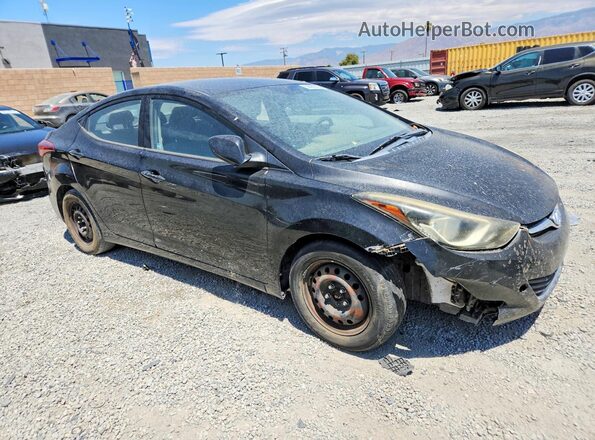 KMHDH4AE8GU583752 2016 HYUNDAI ELANTRA Black Առջևի աջ