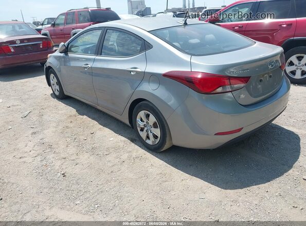 KMHDH4AE9GU504394 2016 HYUNDAI ELANTRA Silver უკანა მარცხენა