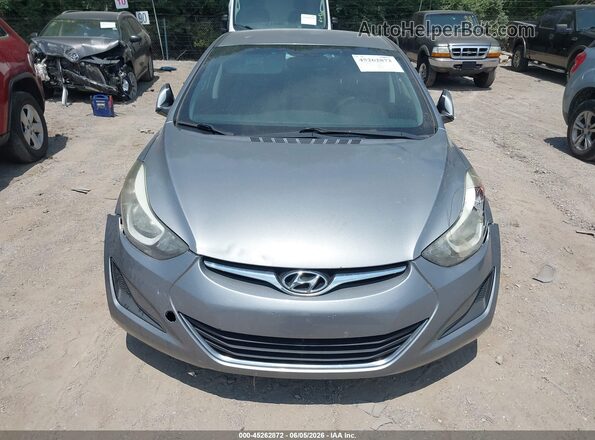 KMHDH4AE9GU504394 2016 HYUNDAI ELANTRA Silver უკანა სალონის ხედი