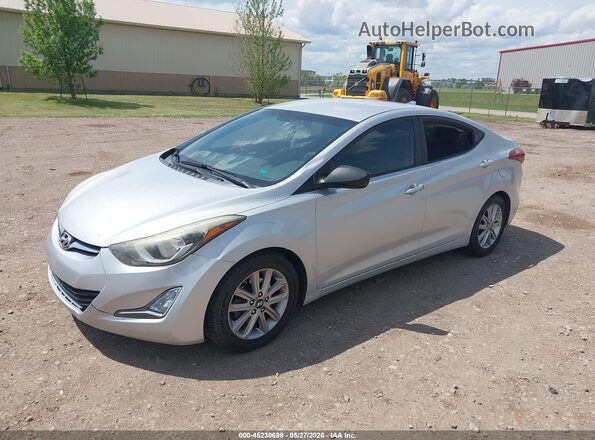 KMHDH4AE9GU587292 2016 HYUNDAI ELANTRA Silver Передня ліва чверть