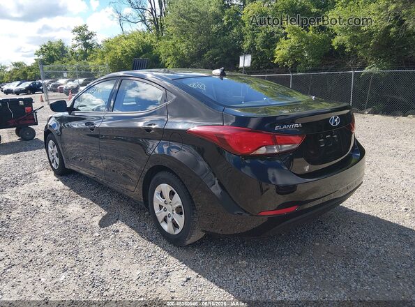 KMHDH4AE9GU604544 2016 HYUNDAI ELANTRA Black Հետևի ձախ