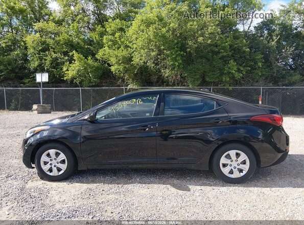 KMHDH4AE9GU604544 2016 HYUNDAI ELANTRA Black Սալոնի 360 աստիճան տեսք