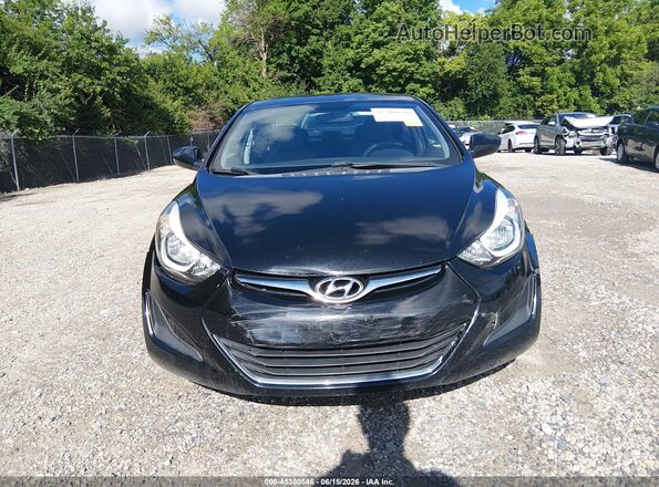 KMHDH4AE9GU604544 2016 HYUNDAI ELANTRA Black Սարքավորումների վահանակի տեսք
