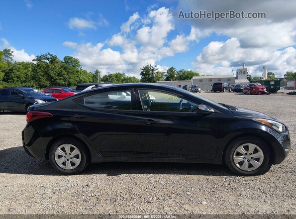 KMHDH4AE9GU604544 2016 HYUNDAI ELANTRA Black Սալոնի հետևի տեսք
