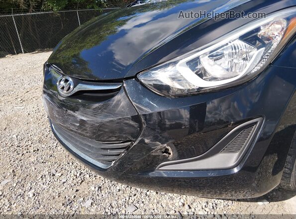 KMHDH4AE9GU604544 2016 HYUNDAI ELANTRA Black 