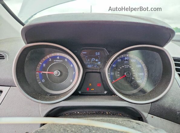 KMHDH4AEXGU524962 2016 HYUNDAI ELANTRA Silver Вид щитка приладів