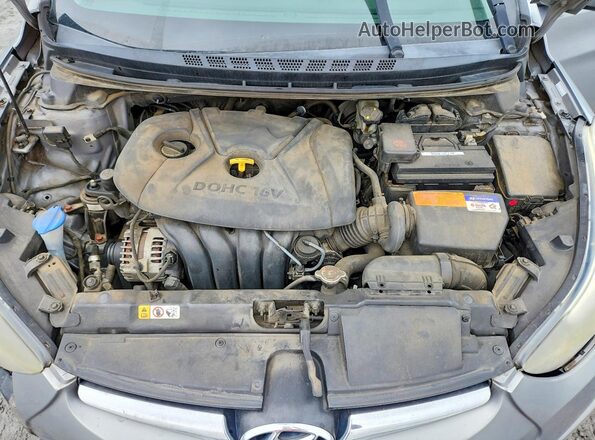 KMHDH4AEXGU524962 2016 HYUNDAI ELANTRA Silver Вид задньої частини салону