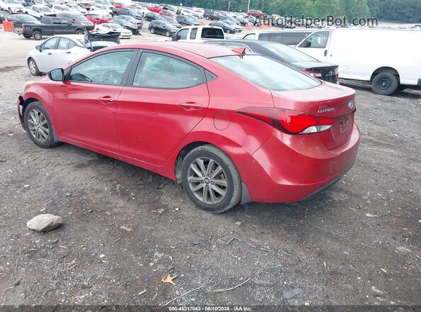 KMHDH4AEXGU531586 2016 HYUNDAI ELANTRA Красный 