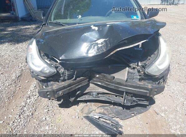 KMHDH4AEXGU604942 2016 HYUNDAI ELANTRA Black Widok z przodu
