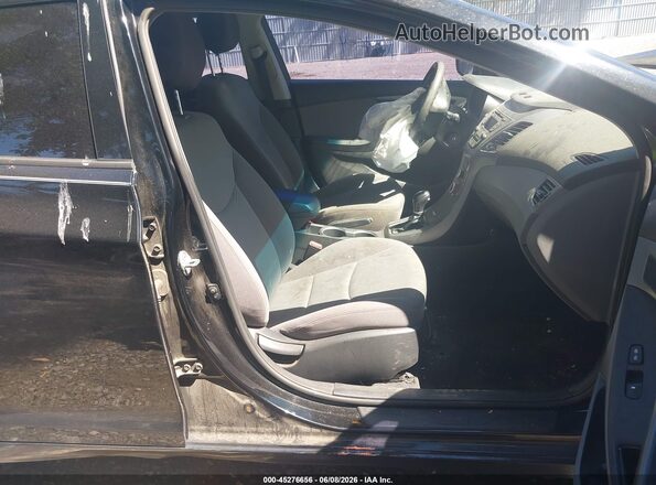 KMHDH4AEXGU604942 2016 HYUNDAI ELANTRA Black Widok wnętrza z przodu