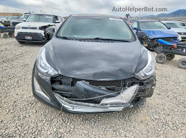 KMHDH4AEXGU618730 2016 HYUNDAI ELANTRA Black Вид спереду