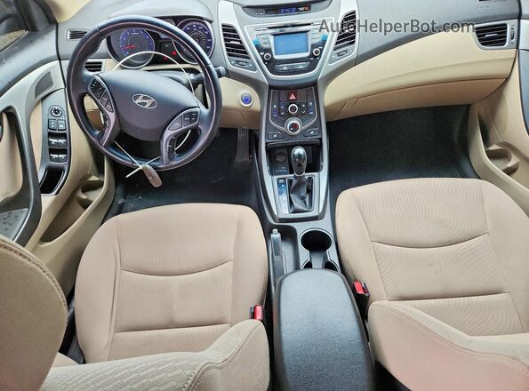 KMHDH4AEXGU618730 2016 HYUNDAI ELANTRA Black Вид панелі приладів