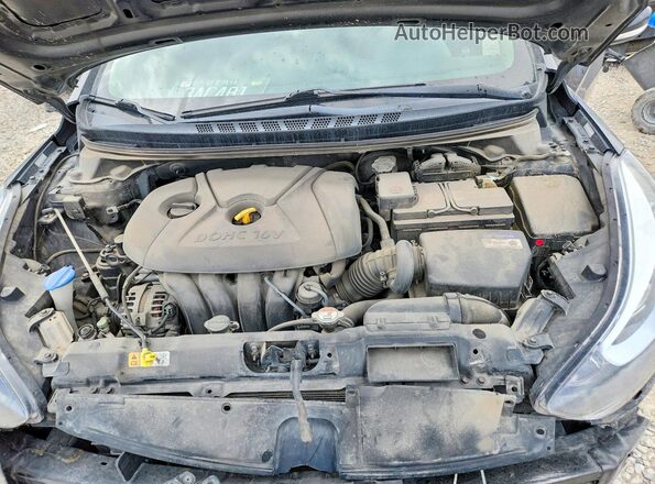 KMHDH4AEXGU618730 2016 HYUNDAI ELANTRA Black Вид задньої частини салону