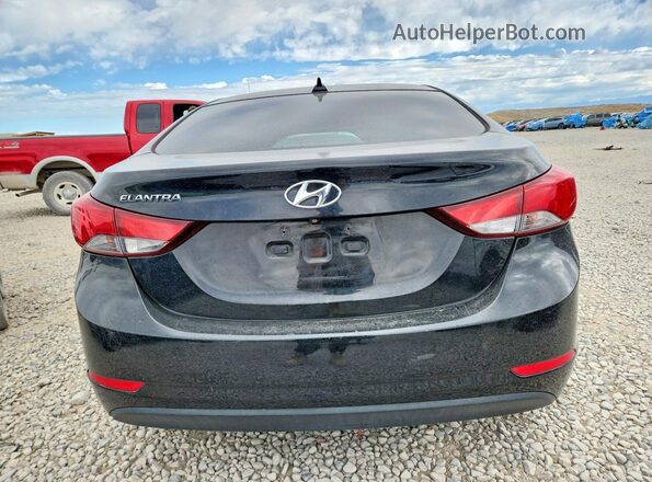KMHDH4AEXGU618730 2016 HYUNDAI ELANTRA Black Вид ззаду