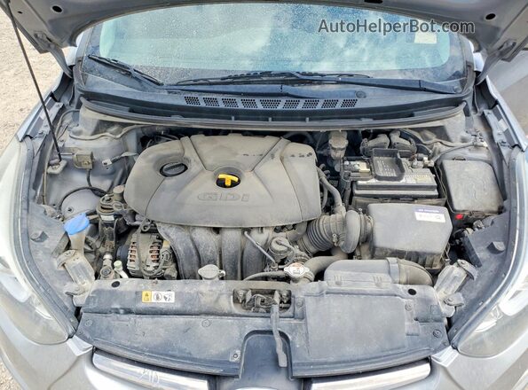 KMHDH4AH0GU522924 2016 HYUNDAI ELANTRA Серый Вид задней части салона