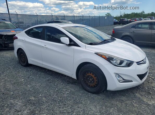 KMHDH4AH2GU482555 2016 HYUNDAI ELANTRA Белый Передняя правая четверть