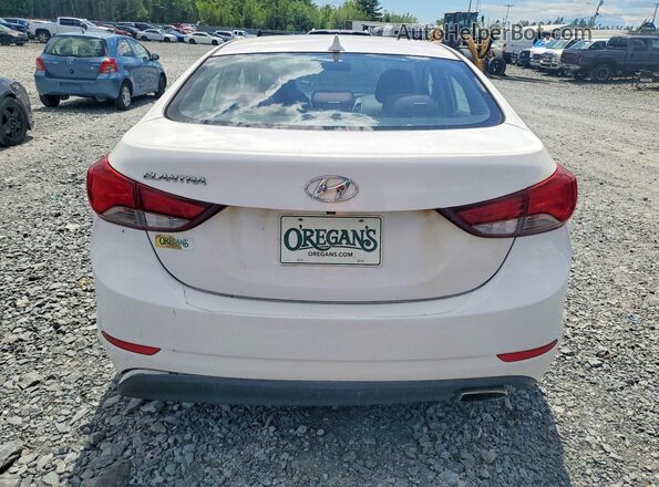 KMHDH4AH2GU482555 2016 HYUNDAI ELANTRA Белый Вид сзади