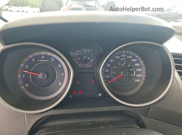 KMHDH4AH2GU482555 2016 HYUNDAI ELANTRA Белый Вид щитка приборов