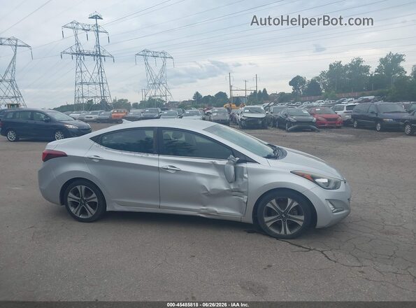 KMHDH4AH9GU522579 2016 HYUNDAI ELANTRA Silver Front view