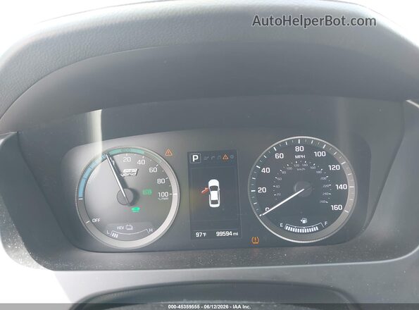 KMHE14L28HA060004 2017 HYUNDAI SONATA PLUG-IN HYBRID Black Vista de los asientos traseros