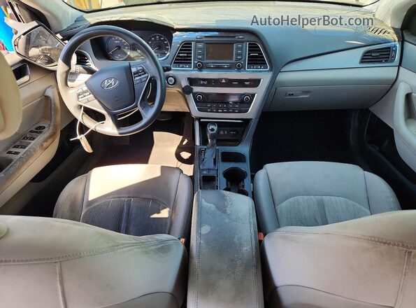 KMHE24L11GA012153 2016 HYUNDAI SONATA Silver 