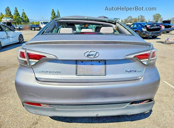 KMHE24L11GA012153 2016 HYUNDAI SONATA Silver 