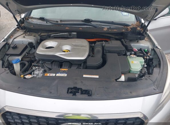 KMHE24L12GA010976 2016 HYUNDAI SONATA HYBRID Silver უკანა ხედი