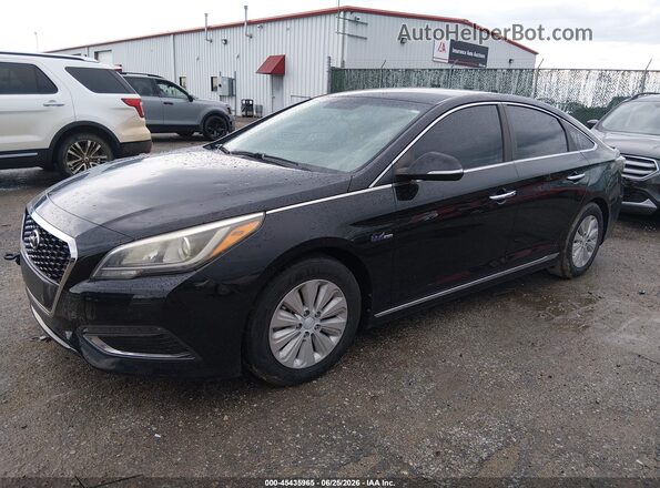 KMHE24L12GA013201 2016 HYUNDAI SONATA HYBRID Black Передня ліва чверть