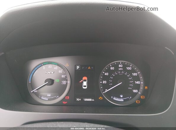 KMHE24L12GA013201 2016 HYUNDAI SONATA HYBRID Black Вид задніх сидінь